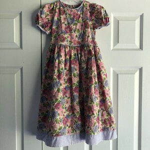 Mousefeathers Vintage Girl’s Size 6x Floral Dress
